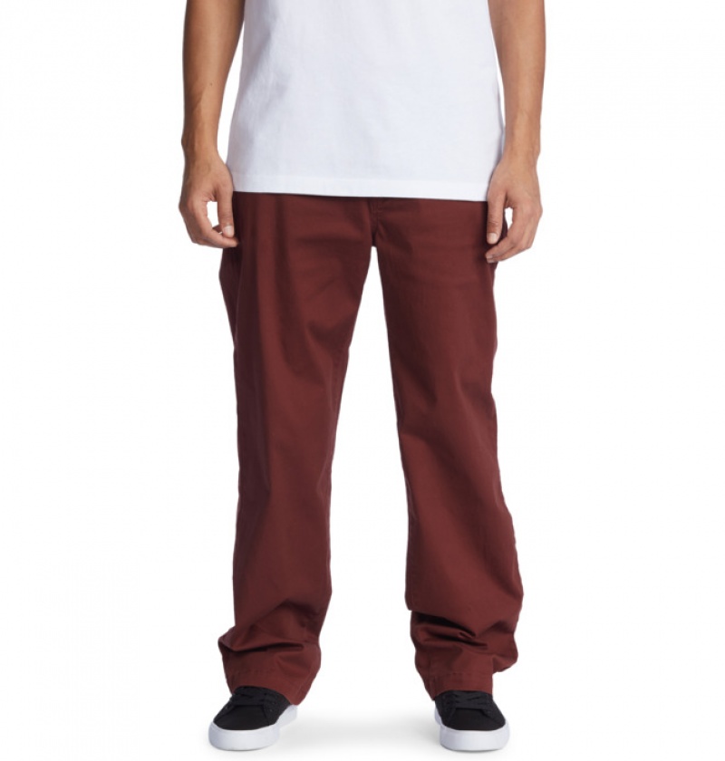 Hombre Pantalon DC Shoes Worker Relaxed Fit Chino ANDORRA | JTU-273681