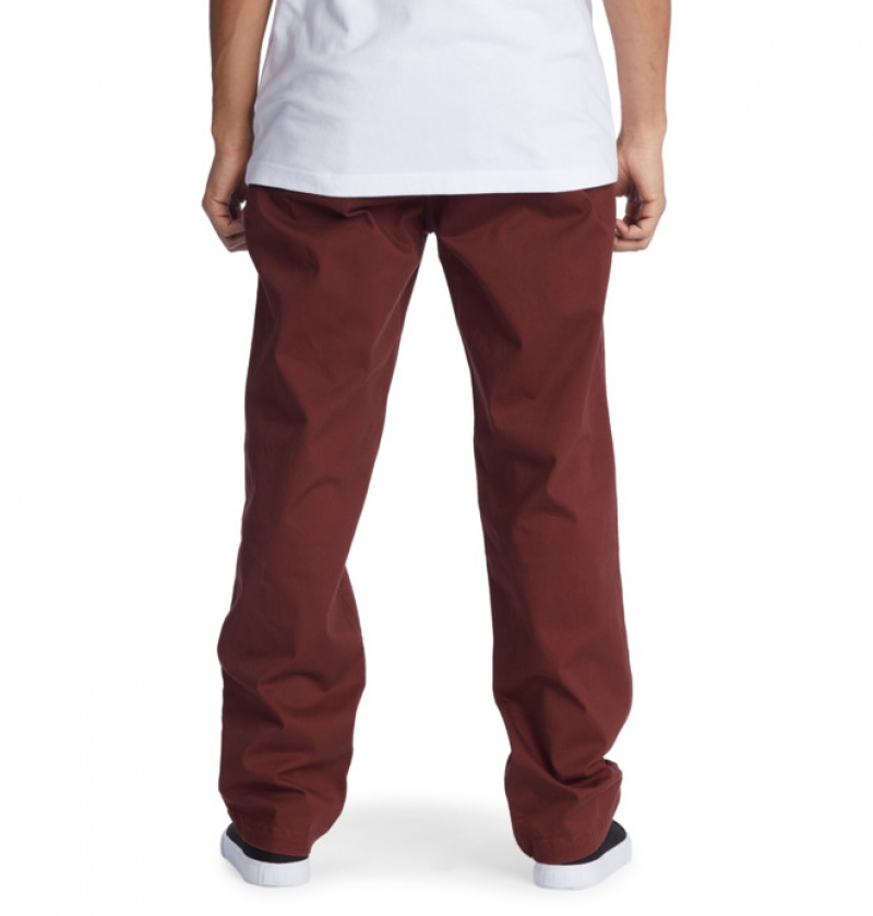 Hombre Pantalon DC Shoes Worker Relaxed Fit Chino ANDORRA | JTU-273681