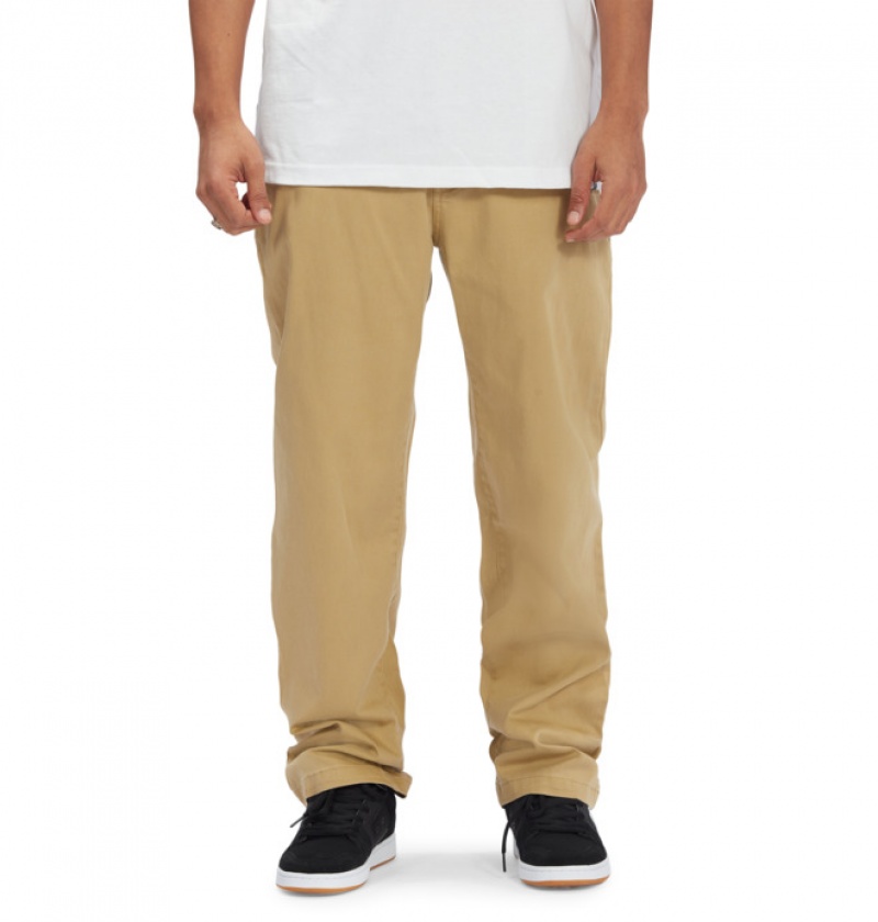 Hombre Pantalon DC Shoes Worker Relaxed Fit Chino INCENSE | IXL-263504