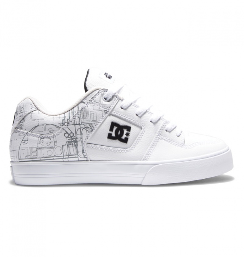 Hombre Pure DC Shoes Blancas Negras Azules | KJL-631284