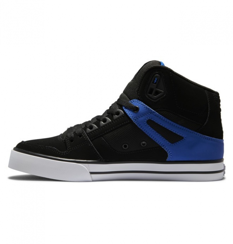 Hombre Pure DC Shoes High-Top Negras Azules | EOK-895314