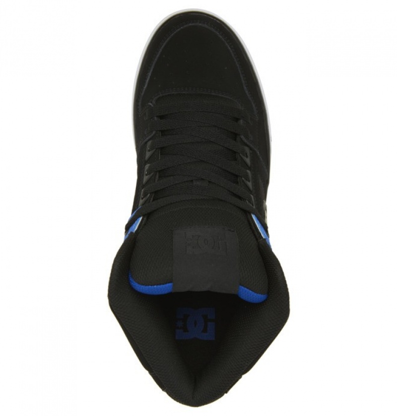 Hombre Pure DC Shoes High-Top Negras Azules | EOK-895314