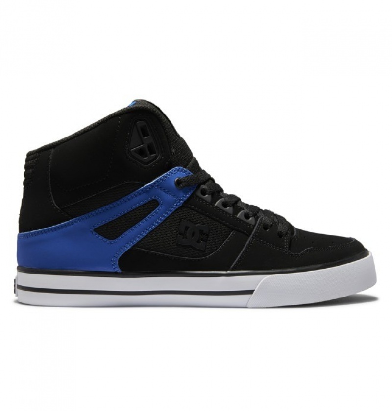 Hombre Pure DC Shoes High-Top Negras Azules | EOK-895314