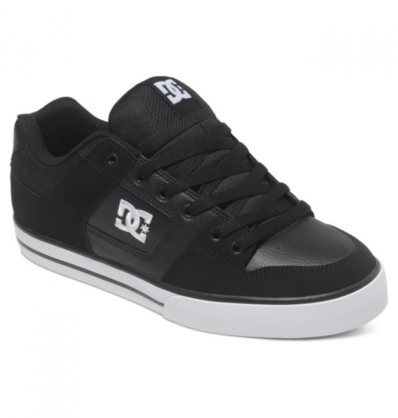 Hombre Pure DC Shoes Negras Negras Blancas | WSF-870635