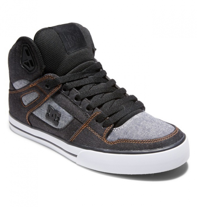 Hombre Pure DC Shoes Negras Negras | REB-216705