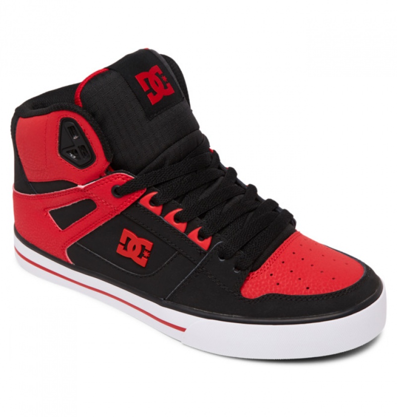 Hombre Pure DC Shoes Rojas Blancas Negras | VAM-219084