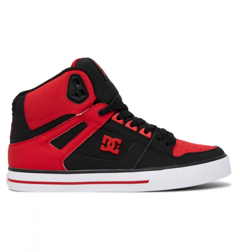 Hombre Pure DC Shoes Rojas Blancas Negras | VAM-219084