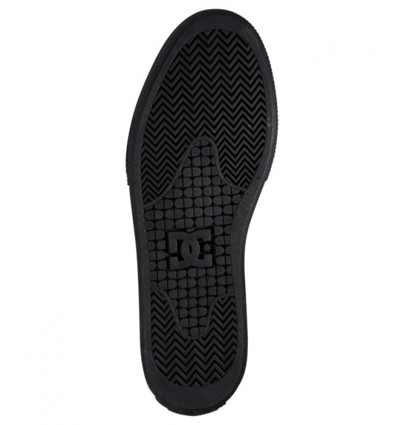 Hombre Slip On DC Shoes Manual Negras Negras Negras | GNQ-194852