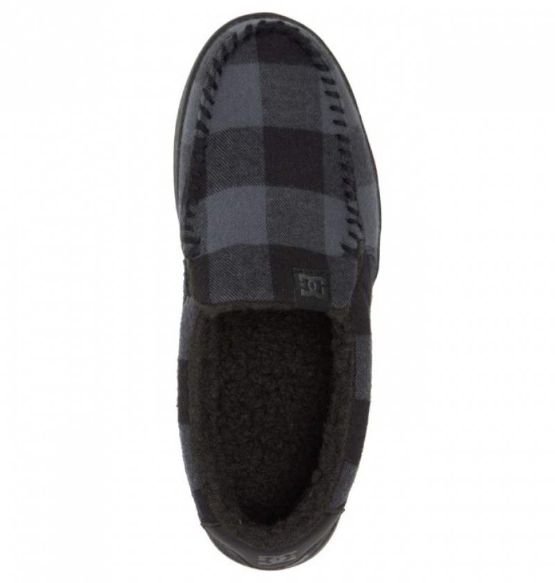 Hombre Slip On DC Shoes Villain Winterized Negras Gris | QBR-237685