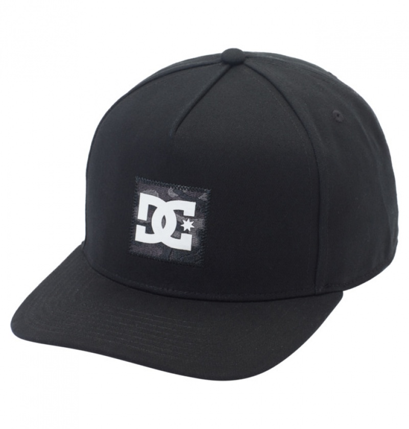 Hombre Sombreros DC Shoes DC Logic Snapback Negras Camuflaje | GWR-809154