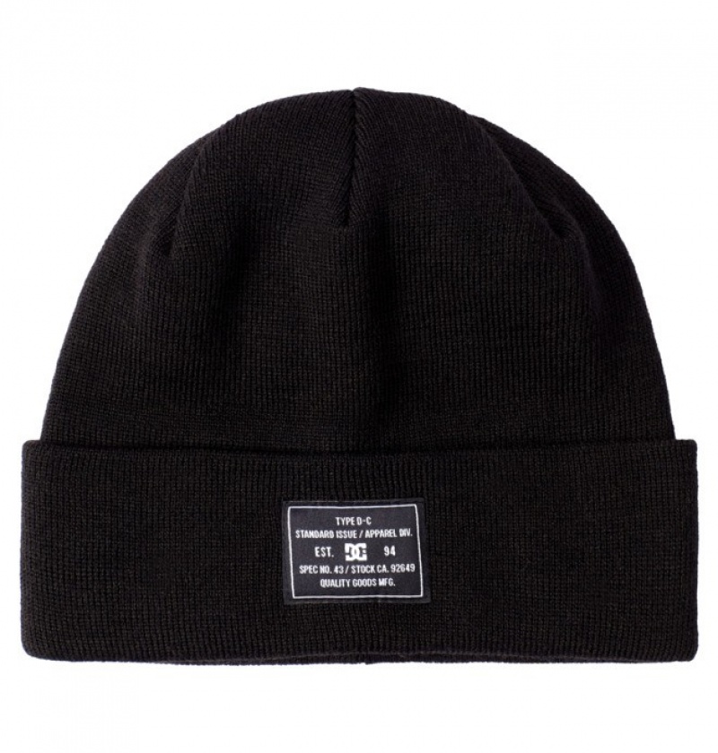 Hombre Sombreros DC Shoes Frontline Cuffed Beanie Negras | RMD-571406