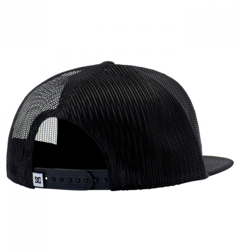 Hombre Sombreros DC Shoes Gas Station Trucker Negras Camuflaje | WZI-861932