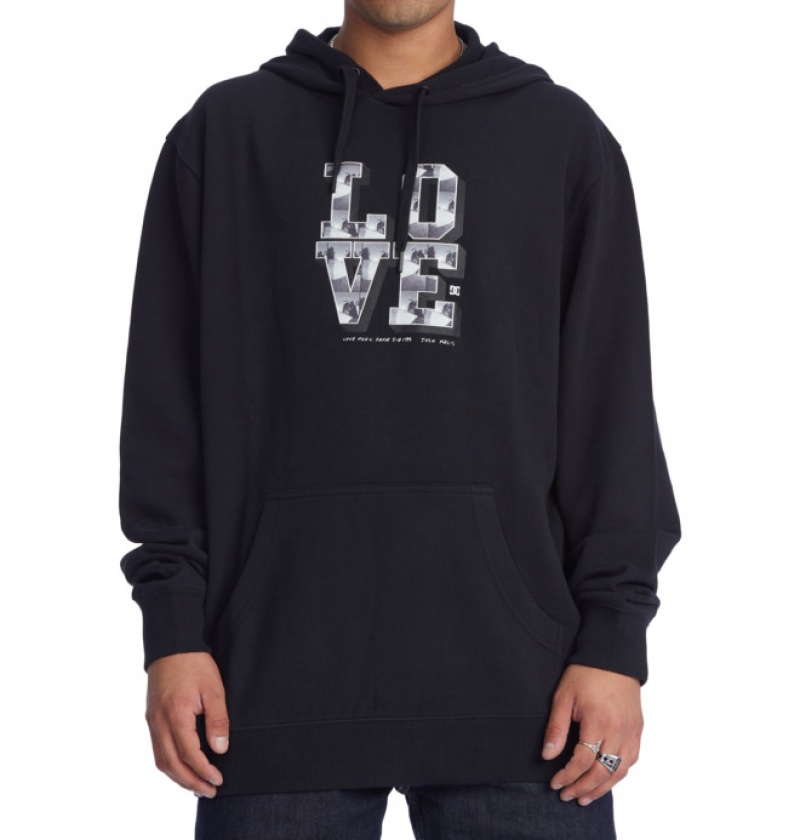 Hombre Sudaderas DC Shoes BLABAC x Kalis Love Park Negras | YXP-634751