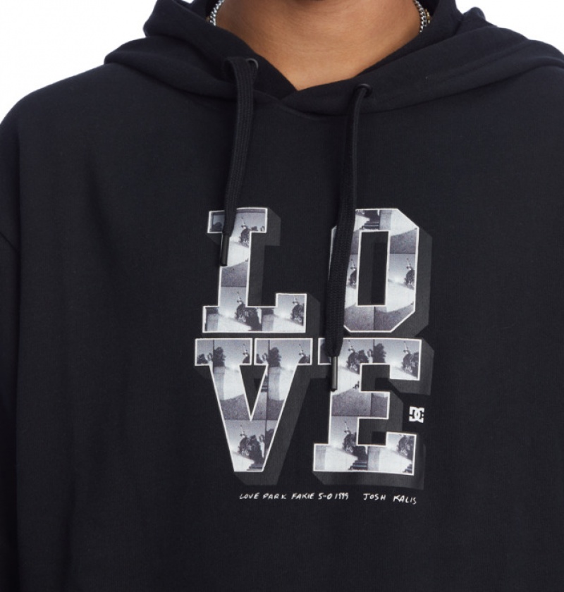 Hombre Sudaderas DC Shoes BLABAC x Kalis Love Park Negras | YXP-634751