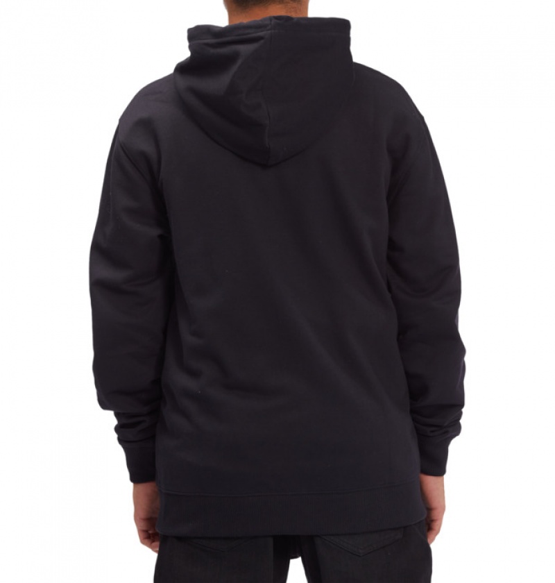 Hombre Sudaderas DC Shoes Riot 2 Zip-Up Negras | IWP-203691