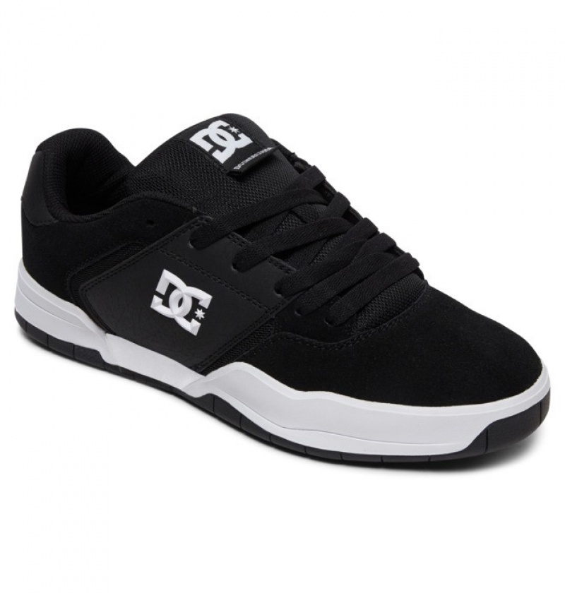 Hombre Tenis DC Shoes Central Negras Blancas | SGC-237861