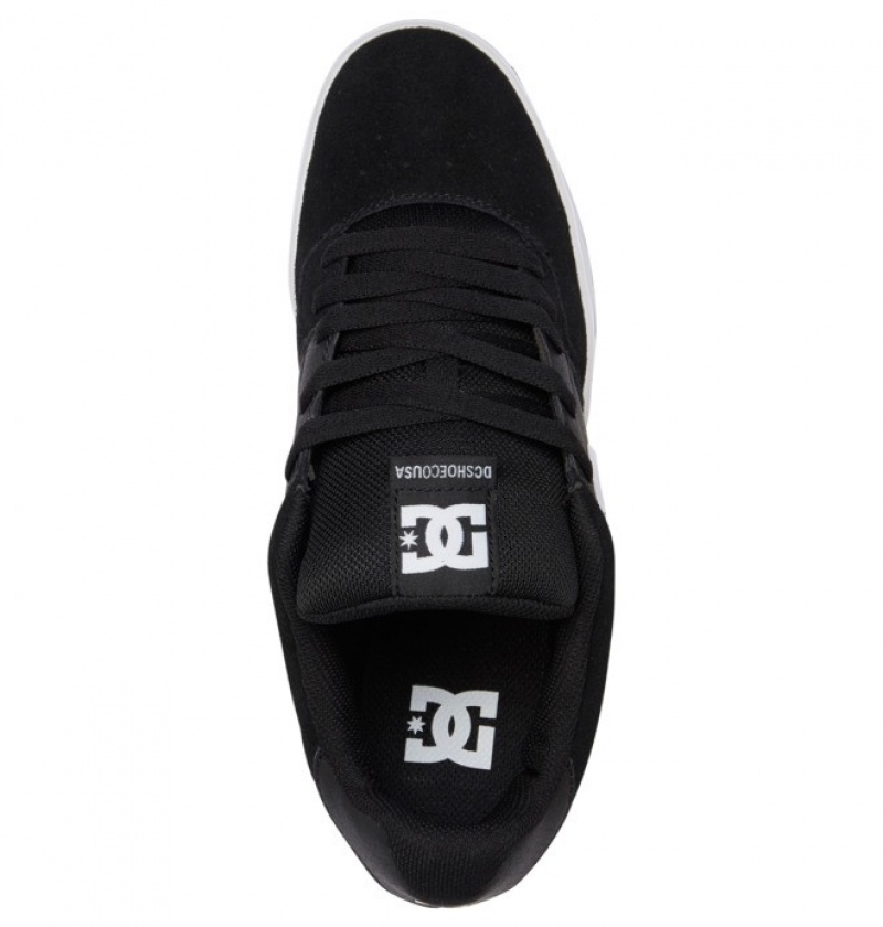 Hombre Tenis DC Shoes Central Negras Blancas | SGC-237861