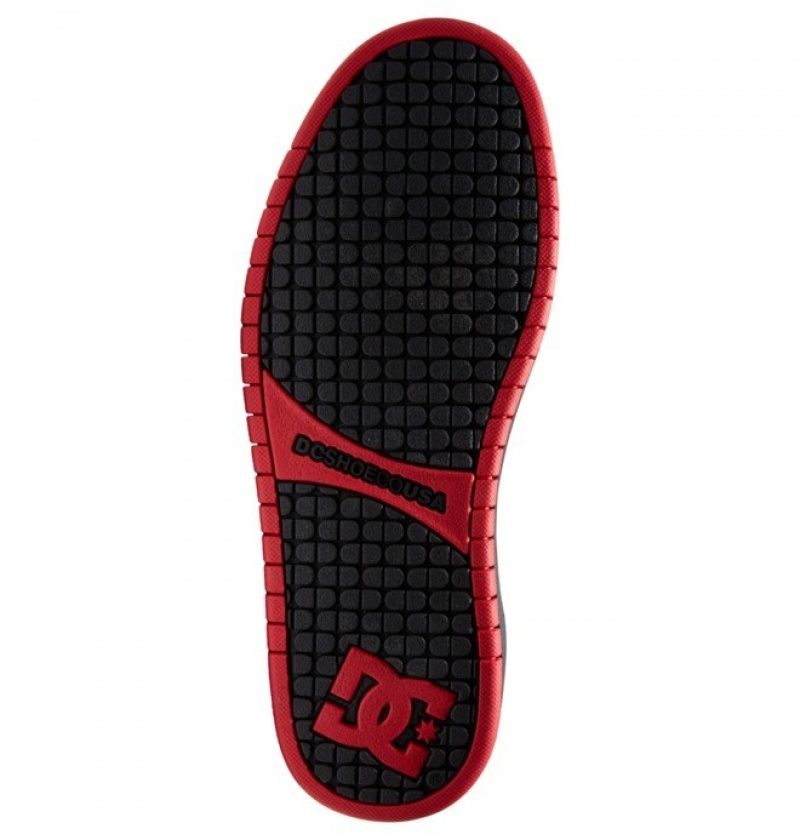 Hombre Tenis DC Shoes Court Graffik Negras Gris Rojas | ASC-749623