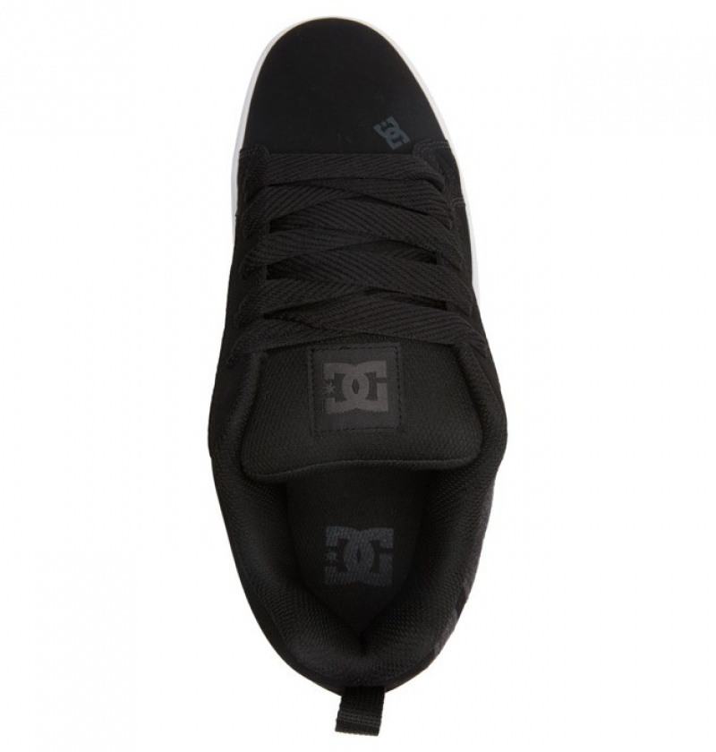 Hombre Tenis DC Shoes Court Graffik Negras Azules | TSJ-341609