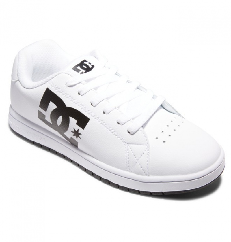 Hombre Tenis DC Shoes Gaveler Blancas Negras | DUV-683247