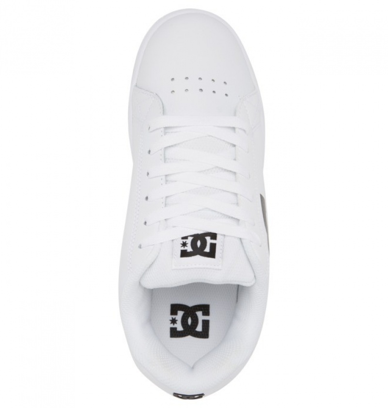 Hombre Tenis DC Shoes Gaveler Blancas Negras | DUV-683247