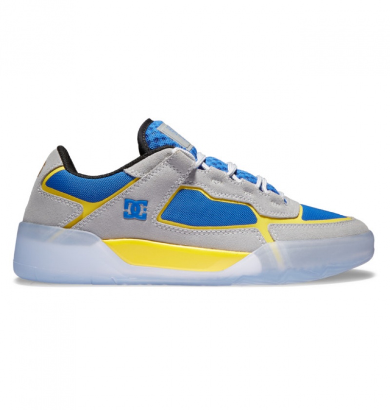 Hombre Tenis DC Shoes Hongo x DC Metric Gris Azules Amarillo | CWO-930874