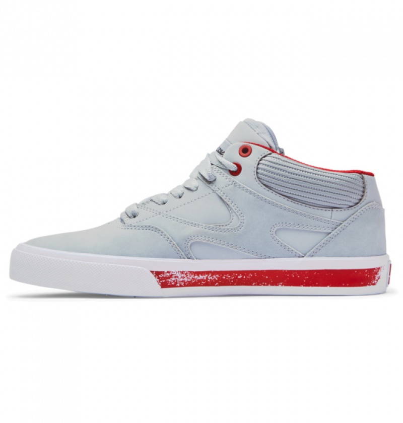 Hombre Tenis DC Shoes Kalis MID Mid-Top Gris | SQR-371086