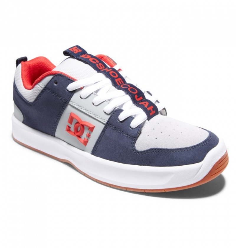 Hombre Tenis DC Shoes Lynx Zero Skate Jahmir Brown Azul Marino Gris | LKC-328794