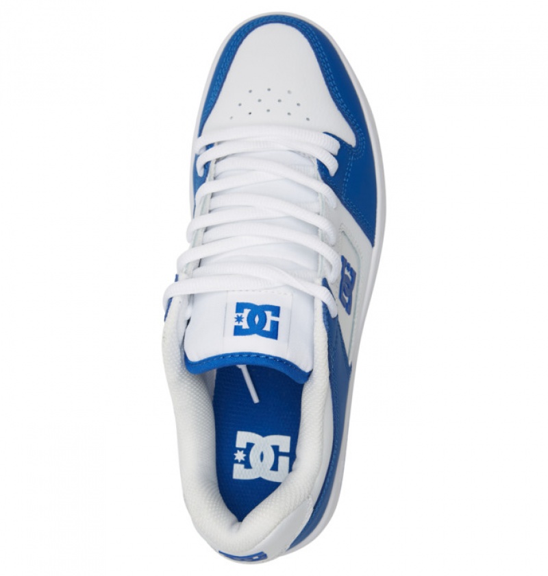 Hombre Tenis DC Shoes Manteca 4 Blancas Azules | SQJ-187302