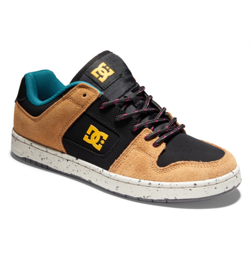 Hombre Tenis DC Shoes Manteca 4 Negras Marrones Verde | WRQ-705692