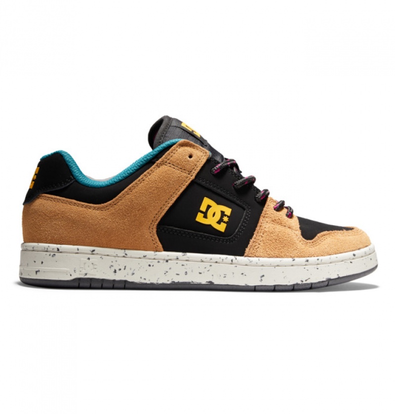 Hombre Tenis DC Shoes Manteca 4 Negras Marrones Verde | WRQ-705692