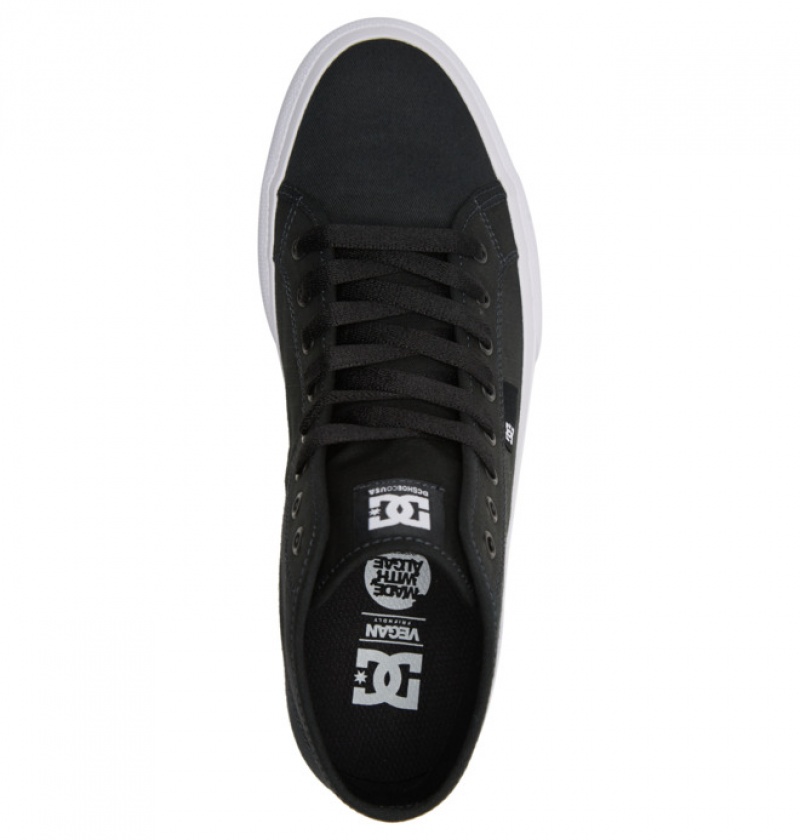 Hombre Tenis DC Shoes Manual HI Platene High-Top RIPSTOP Negras | ZLM-720145