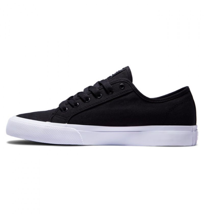 Hombre Tenis DC Shoes Manual Negras Blancas | HUB-843072