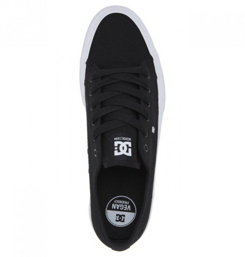 Hombre Tenis DC Shoes Manual Negras Blancas | HUB-843072