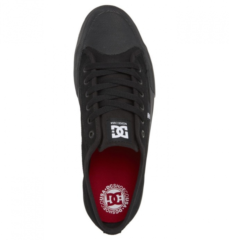 Hombre Tenis DC Shoes Manual RT S Semišové Skate Negras | SPJ-458973