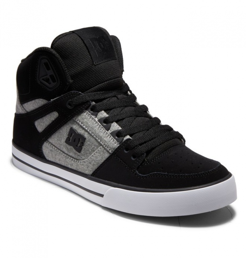 Hombre Tenis DC Shoes Pure High-Top Negras | YRI-625948