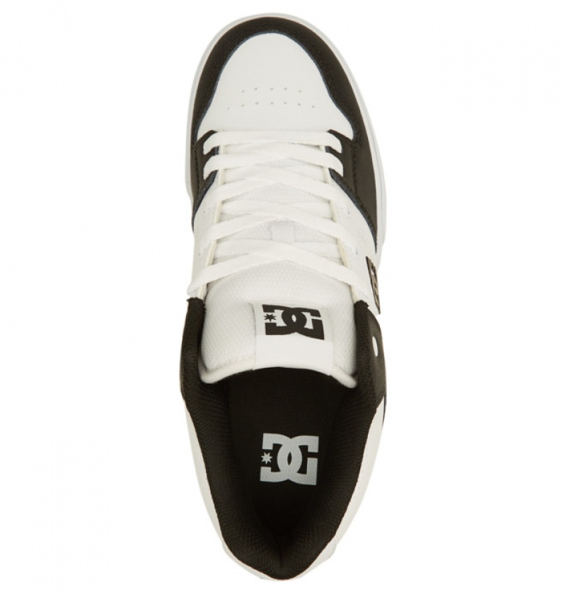 Hombre Tenis DC Shoes Pure MID Mid-Top Blancas Negras Blancas | TCV-590168