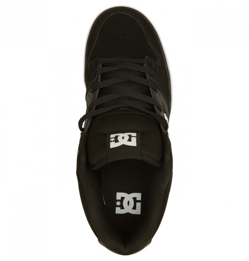 Hombre Tenis DC Shoes Pure MID Mid-Top Negras Blancas | LUX-830729