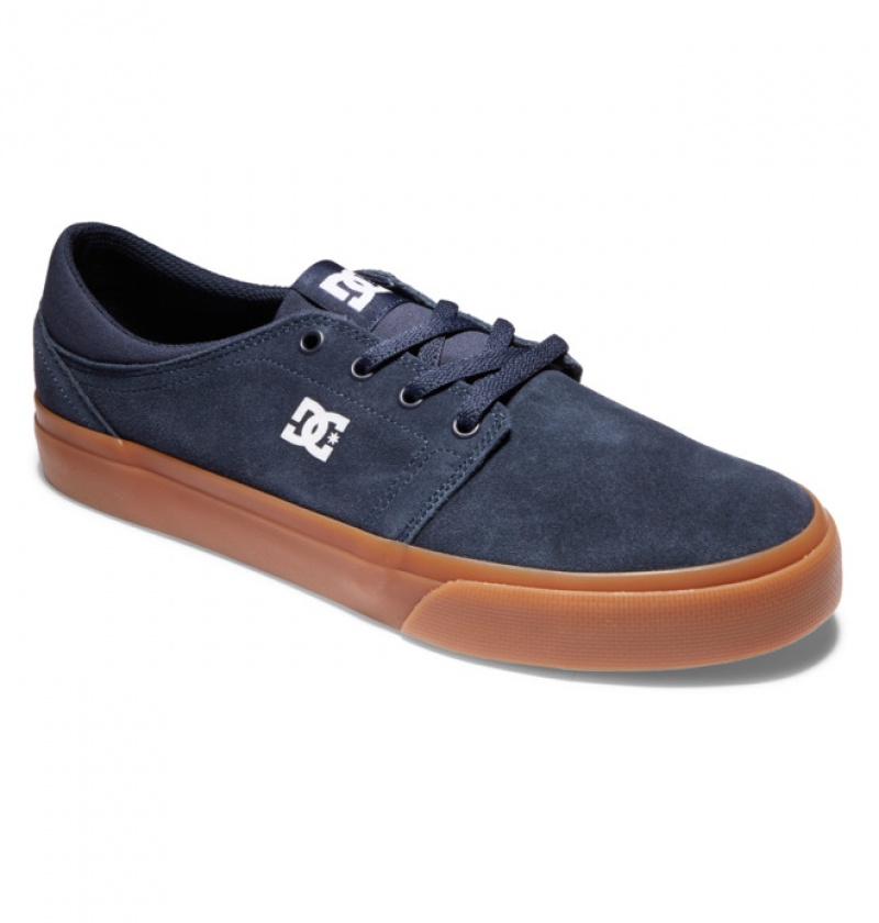 Hombre Tenis DC Shoes Trase Semišové Azul Marino | NCZ-645231