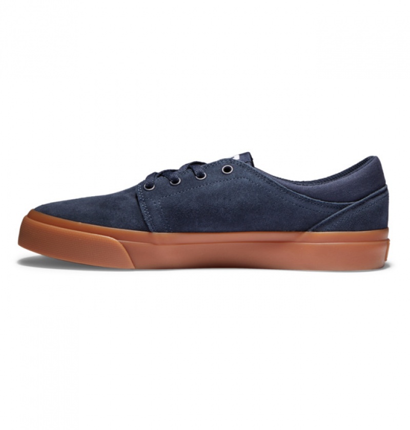 Hombre Tenis DC Shoes Trase Semišové Azul Marino | NCZ-645231