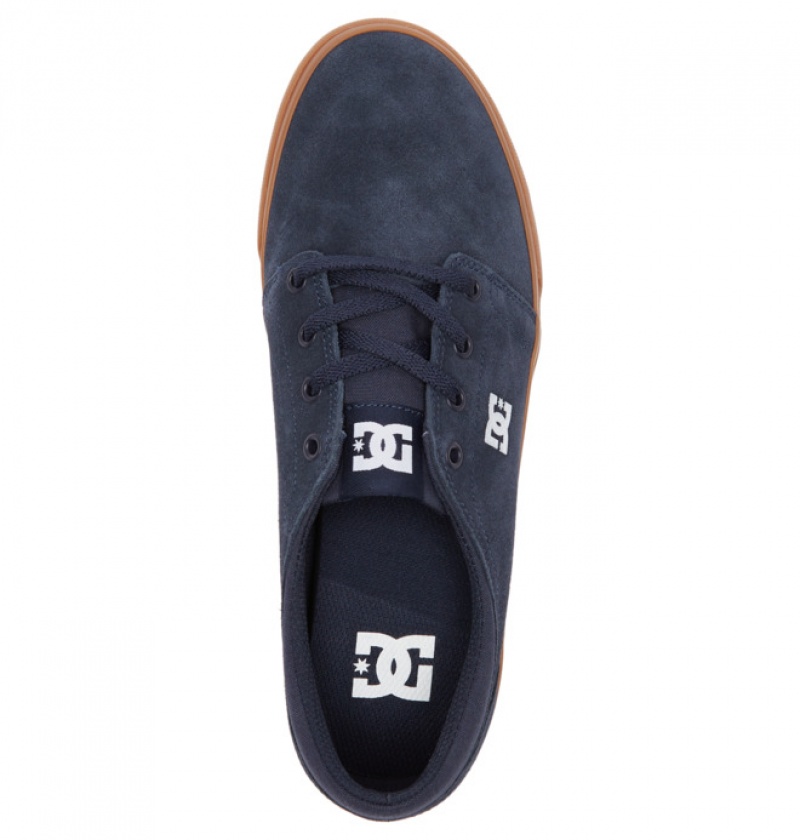 Hombre Tenis DC Shoes Trase Semišové Azul Marino | NCZ-645231