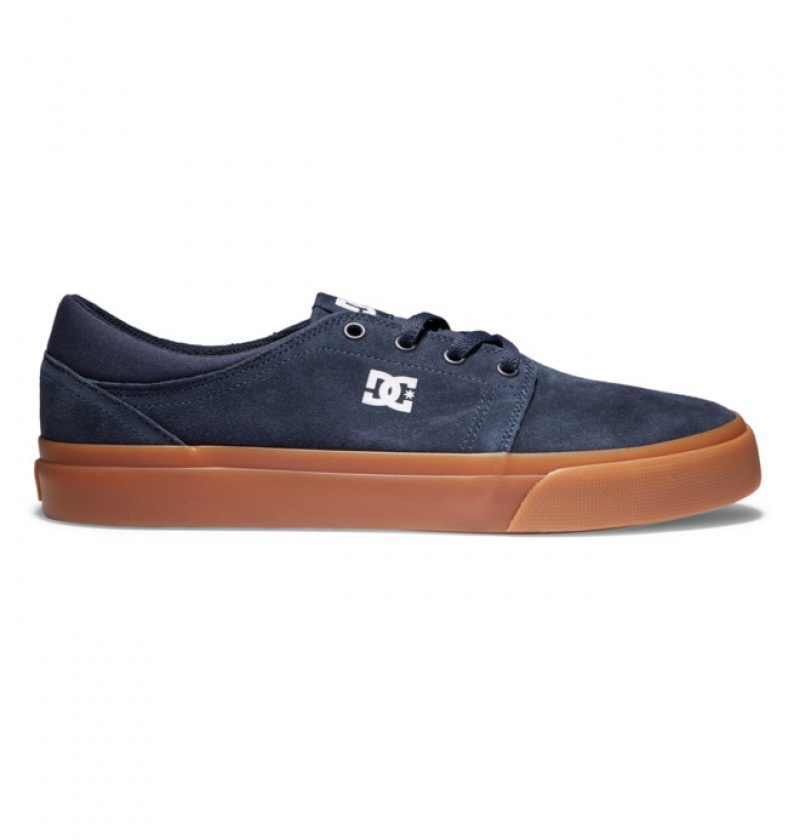 Hombre Tenis DC Shoes Trase Semišové Azul Marino | NCZ-645231