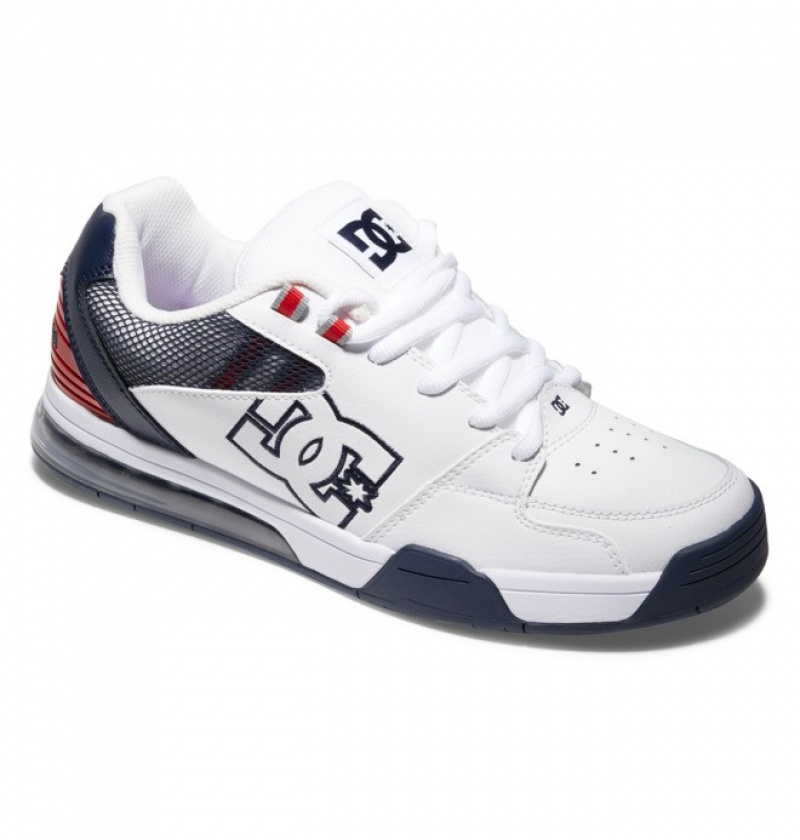 Hombre Tenis DC Shoes Versatile Blancas Rojas Azules | CDB-290368