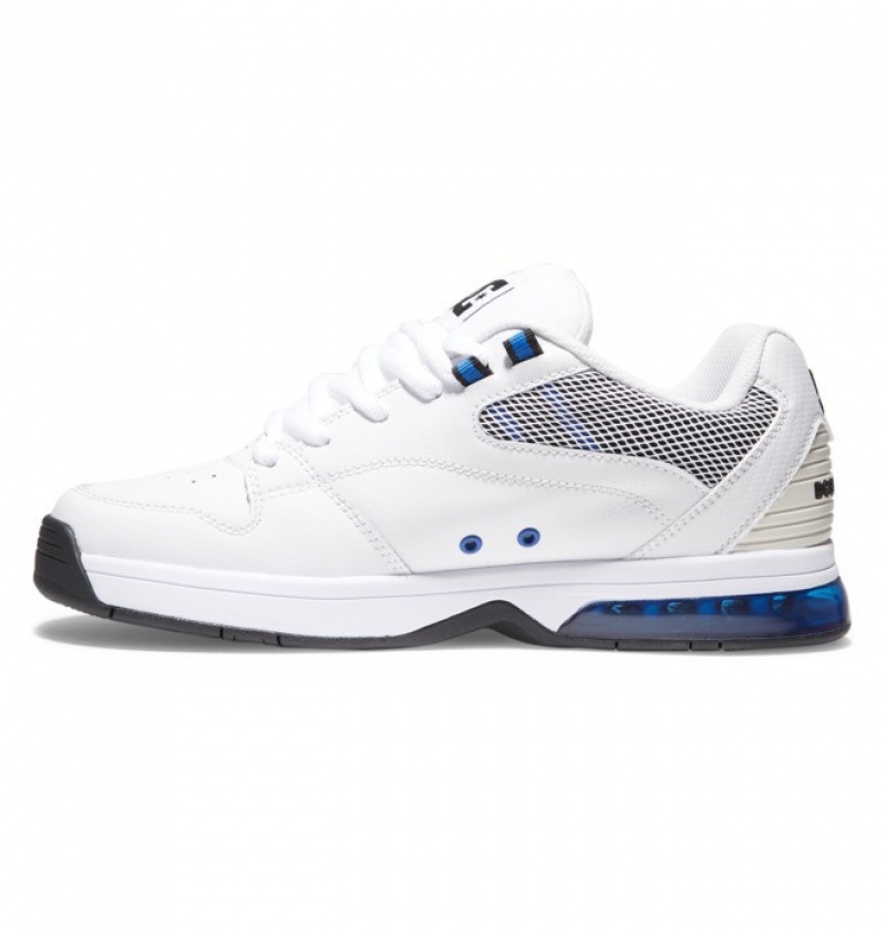 Hombre Tenis DC Shoes Versatile Blancas Azul Real Blancas | BLT-153764