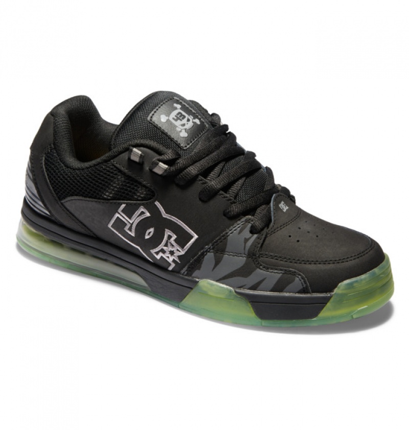 Hombre Tenis DC Shoes Versatile KB Negras Negras Verde | BYL-583247