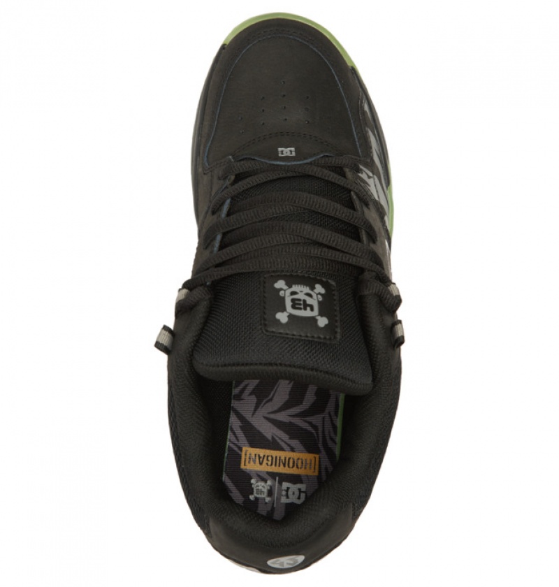 Hombre Tenis DC Shoes Versatile KB Negras Negras Verde | BYL-583247