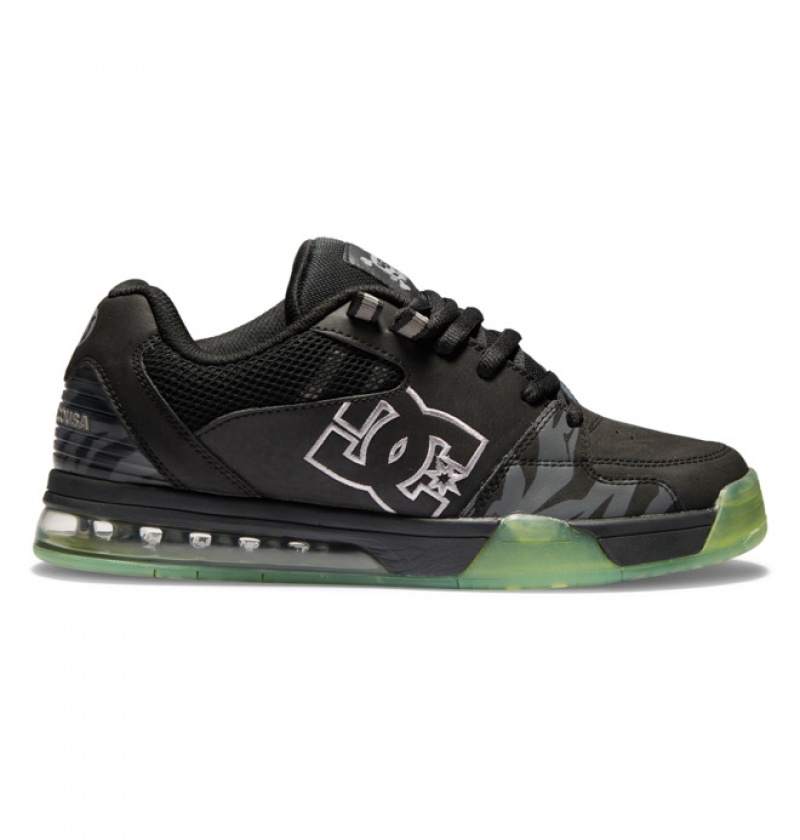 Hombre Tenis DC Shoes Versatile KB Negras Negras Verde | BYL-583247