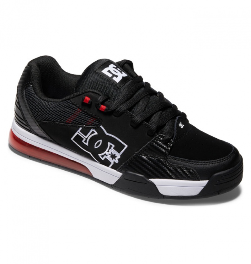 Hombre Tenis DC Shoes Versatile Negras Blancas Rojas | RQK-678245