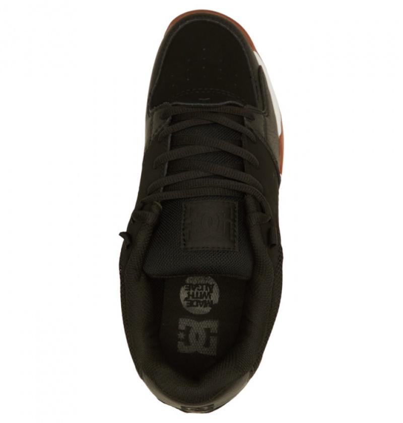 Hombre Tenis DC Shoes Versatile Negras Blancas | AOC-417805