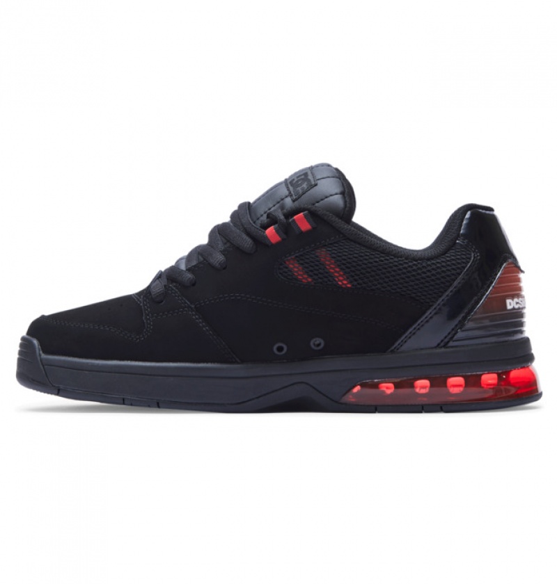 Hombre Tenis DC Shoes Versatile Negras Negras Rojas | OAZ-946513